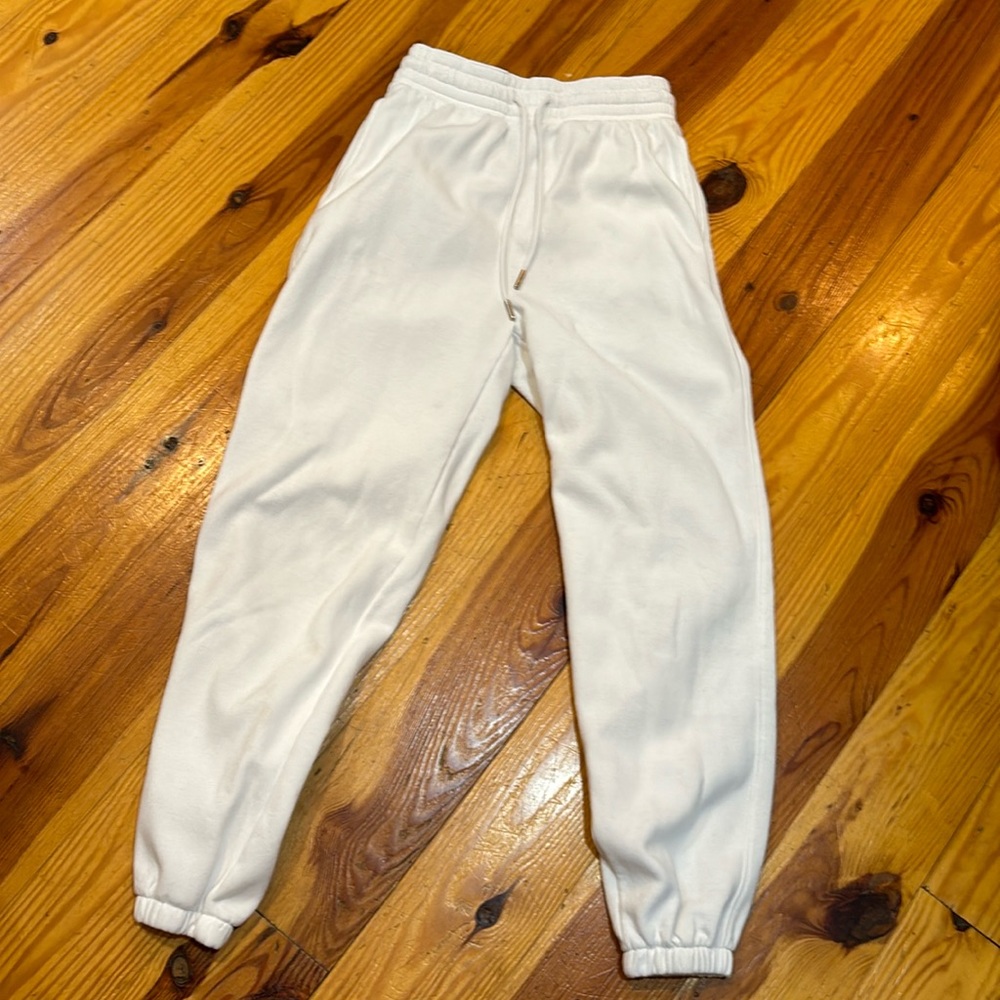 H&M size small white joggers